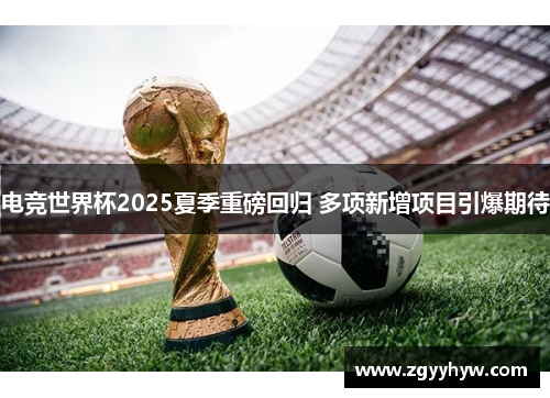 电竞世界杯2025夏季重磅回归 多项新增项目引爆期待